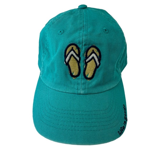 Life is Good Women’s Chill Cap, Simplify Flip Flops, Aqua Blue - Picture 1 of 5